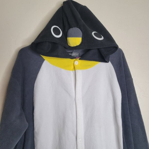 Unisex Adult NewCosplay Penguin Animal Pajamas Halloween Costume One Piece XL - Picture 2 of 8